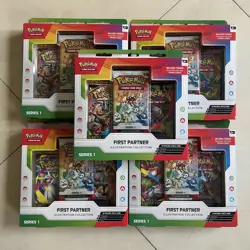 Pokemon First Partner Illustration Collection Box Brand New & Sealed x 5 - Image 1