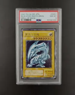 PSA 8 SM-51 2001 Blue Eyes White Dragon Yu-Gi-Oh Spell Of mask - Ultimate Rare - Image 2