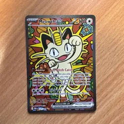 Pokemon TCG Meowth ex 121/088 Special Illustration Rare Perfect Order SIR - Image 1