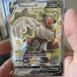 Pokemon TCG Shining Fates Rillaboom V SV105/SV122 Holo, 220 HP - Image 1
