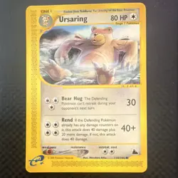 Pokemon TCG Ursaring Skyridge 110/144 Regular Rare Stage 1 2003 80 HP English - Image 1