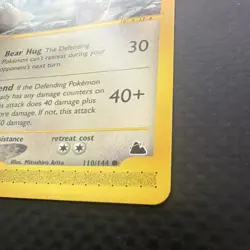 Pokemon TCG Ursaring Skyridge 110/144 Regular Rare Stage 1 2003 80 HP English - Image 2