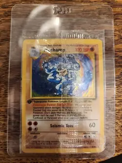 Pokemon TCG Machamp Holo Rare 1st Edition Base Set 8/102 NM SEALED!!! - Image 4
