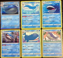 Pokemon TCG Wailord Collection From 6 Different Art/Set English Cards Holo NM - Image 1