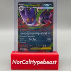 2026 Pokemon Ascended Heroes TCG MEGA GENGAR EX 125/217 Holo Double Rare - Image 1