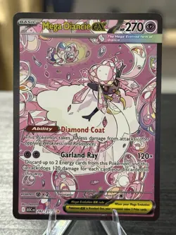 Mega Diancie ex Special Illustration Rare 282/217 Ascended Heroes Pokemon TCG - Image 1