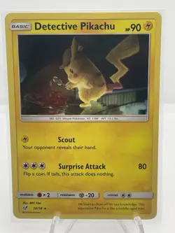 Detective Pikachu - 10/18 - Pokemon Detective Pikachu Holo NM - Image 1