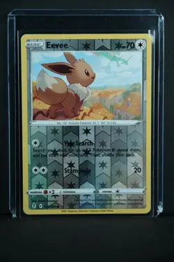 Eevee 125/203 Evolving Skies 2021 Reverse Holo Foil Pokemon TCG Card - NM - Image 2
