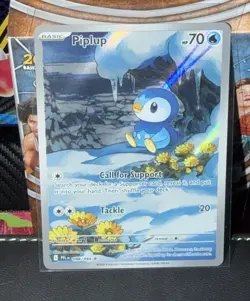 Pokemon TCG Piplup 098/094 Illustration Rare Holo 70 HP EN - Image 1