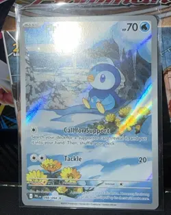 Pokemon TCG Piplup 098/094 Illustration Rare Holo 70 HP EN - Image 2