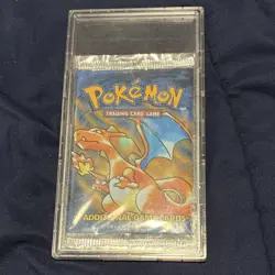 Pokemon TCG Base Set Booster Pack Charizard Artwork Wizards of the Coast 1999 - Image 1