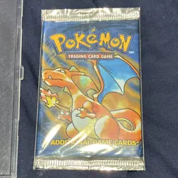 Pokemon TCG Base Set Booster Pack Charizard Artwork Wizards of the Coast 1999 - Image 3