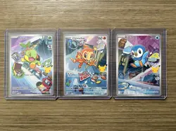 Pokemon First Partners Illustration Collection MEP Turtwig Chimchar Piplup - Image 1