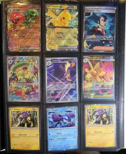 Huge Pokemon Tcg Modern Binder Collection of 153 NM Pokemon Cards - Image 1