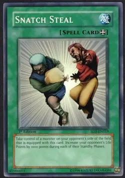Yugioh Snatch Steal SD5-EN019 Common 1st Ed - NM - Image 1