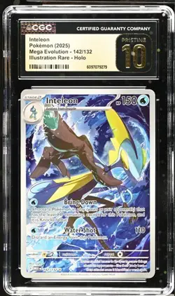 Inteleon 142/132 Illustration Rare 142 Pokemon Mega Evolution CGC 10 Pristine - Image 1