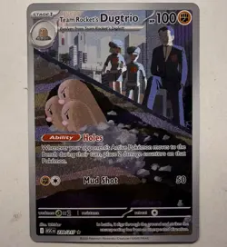 Pokemon Team Rocket's Dugtrio 239/217 Ascended Heroes Illustration Rare Holo NM - Image 1