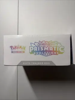 2x Pokemon TCG Prismatic Evolutions ETB Elite Trainer Boxes NEW w/ Dent Corners - Image 2