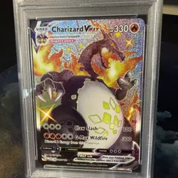 Pokemon Charizard VMAX SV107/SV122 Shining Fates Holo Shiny PSA 10 - Image 2
