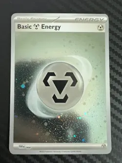 Pokemon TCG Basic Steel Energy SVE008 Scarlet & Violet Reverse Holo NM - Image 1