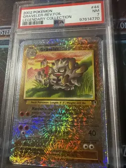 PSA 7 2002 POKEMON LEGENDARY COLLECTION GRAVELER 44/110 REVERSE HOLO - Image 2
