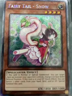 Fairy Tail - Snow - RA04-EN269 - Platinum Secret Rare NM Yugioh - Image 1