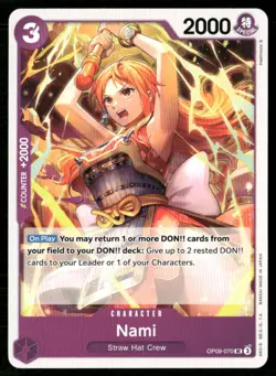 2024 Emperors in the New World Nami Character / Purple/Straw Hat Crew #OP09-070 - Image 1