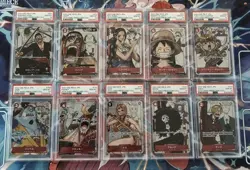 Japanese One Piece Premium Card Collection 25th Anniversary Set PSA 10’s - Image 1