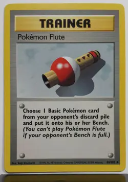 Pokemon Flute 86/102 - NM / M - Base Set Pokemon Card - $2 Combined Shipping - Image 1