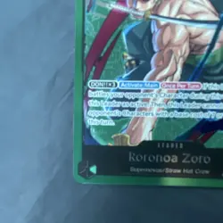 Bandai One Piece CCG Roronoa Zoro Leader Card OP12-020 5000 Power - Image 4