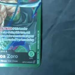 Bandai One Piece CCG Roronoa Zoro Leader Card OP12-020 5000 Power - Image 5