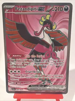 Fezandipiti EX 084/064 Ultra Rare 2024 Pokemon Shrouded Fable Full Art Card NM+ - Image 1
