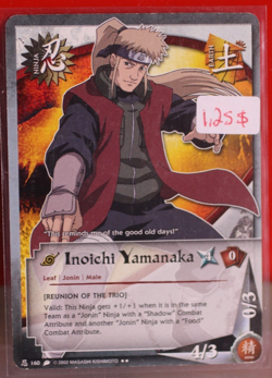 Naruto TCG Inoichi Yamanaka Jonin Ninja Card Leaf Village CCG - Image 1