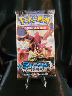 Pokemon XY: Steam Siege Booster Pack + Marill Promo Card -Sealed w/ Wear- '16 - Image 2
