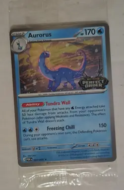 Pokemon Aurorus Perfect Order 🔥Hot Topic Promo Holo Card 🔥 024/088 SEALED - Image 1