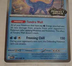 Pokemon Aurorus Perfect Order 🔥Hot Topic Promo Holo Card 🔥 024/088 SEALED - Image 2