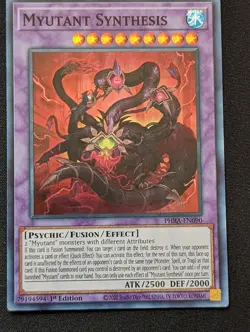PHRA-EN090 Myutant Synthesis | 1st Edition | Super Rare Card - Image 1