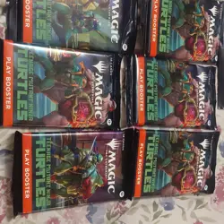 Magic: The Gathering Teenage Mutant Ninja Turtles Play Booster Pack Lot of 9 - Image 2