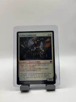 MTG, Cathar Commando FOIL $3 ORDER MIN 139 NM FDN Foundations Foil - Image 1