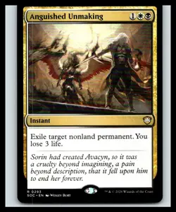 Anguished Unmaking | 293 NM/M | Commander: Secrets of Strixhaven | Magic MTG - Image 1