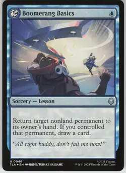 MTG Boomerang Basics Foil NM Avatar: The Last Airbender Magic 46 - Image 1