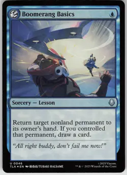 MTG Boomerang Basics Foil NM Avatar: The Last Airbender Magic 46 - Image 1