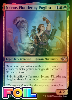 x1 Jolene, Plundering Pugilist OTJ MTG 210 FOIL UNCOMMON M/NM 1x - Image 1