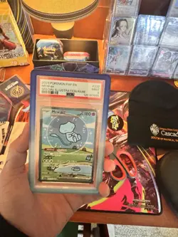 Pokemon TCG 2024 SV Paldean Fates Mew ex 232/091 SIR Holo PSA 9 Age 6+ - Image 1