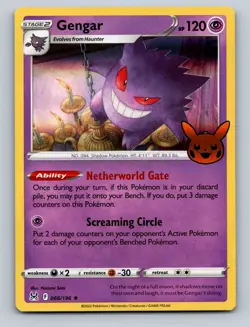 Pokemon TCG Gengar (2022 Copyright Date) Holo Holo Rare Trick or Trade BOOster B - Image 1
