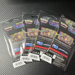 Pokemon Mega Evolution Phantasmal Flames Sleeved Booster 4-Pack Bundle Full Art - Image 2