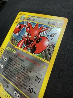 2002 POKEMON SCIZOR H21 AQUAPOLIS HOLO RARE e-READER - NM - Image 4