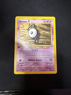 Pokemon Neo Destiny Unown G 1995-2000 1st Edition 27/105 MINT - Image 1