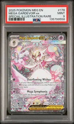 2025 POKEMON MEG EN-MEGA EVOLUTION #178 MEGA GARDEVOIR EX PSA 9 - Image 1
