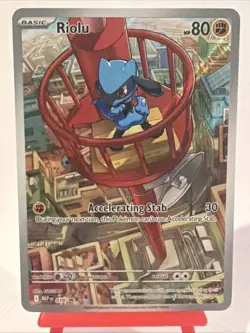 Riolu 010 Promo ME Mega Evolution Promo Pokemon Card MEP English Black Star Holo - Image 1